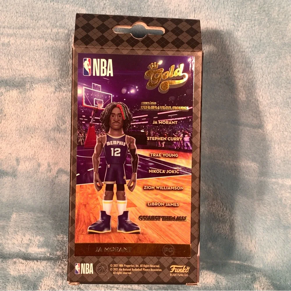Funko Gold 5" Ja Morant  NBA (Memphis Grizzlies) Home Uniform Vinyl Figure NEW!! - Picture 2 of 5